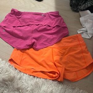 lululelmon neon orange speed ups! pink sold